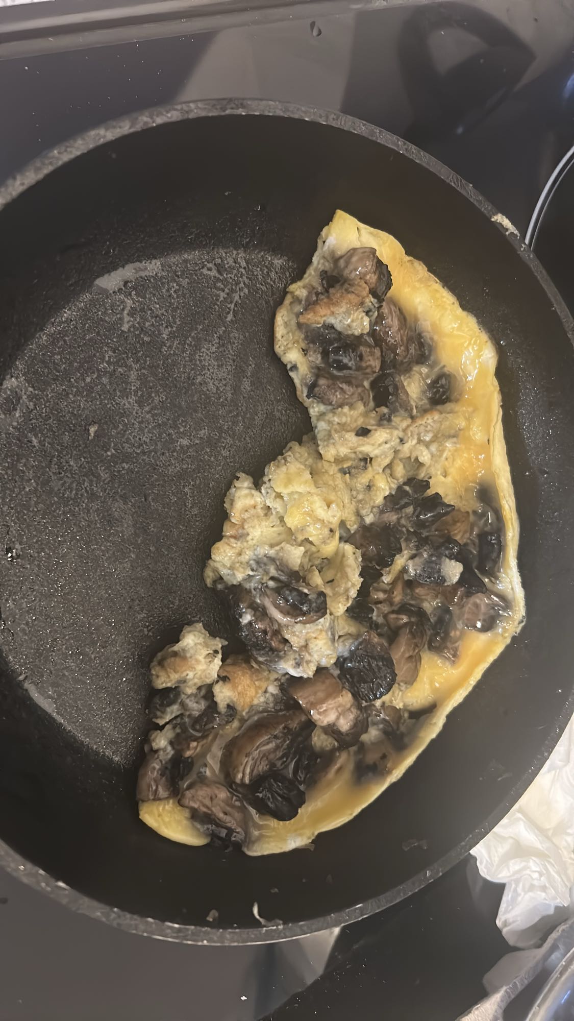 Omelette aux champignons