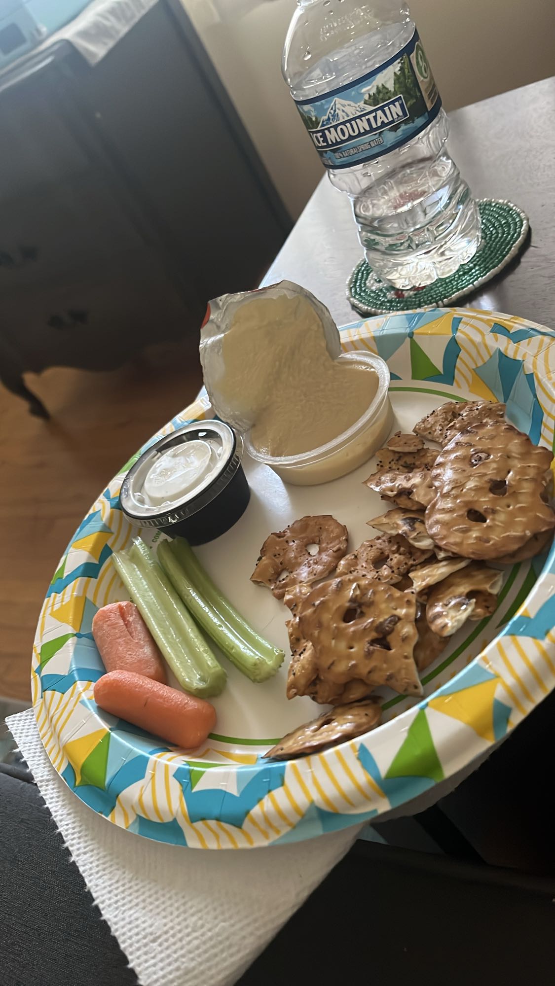 Veggies & Pretzel Snack