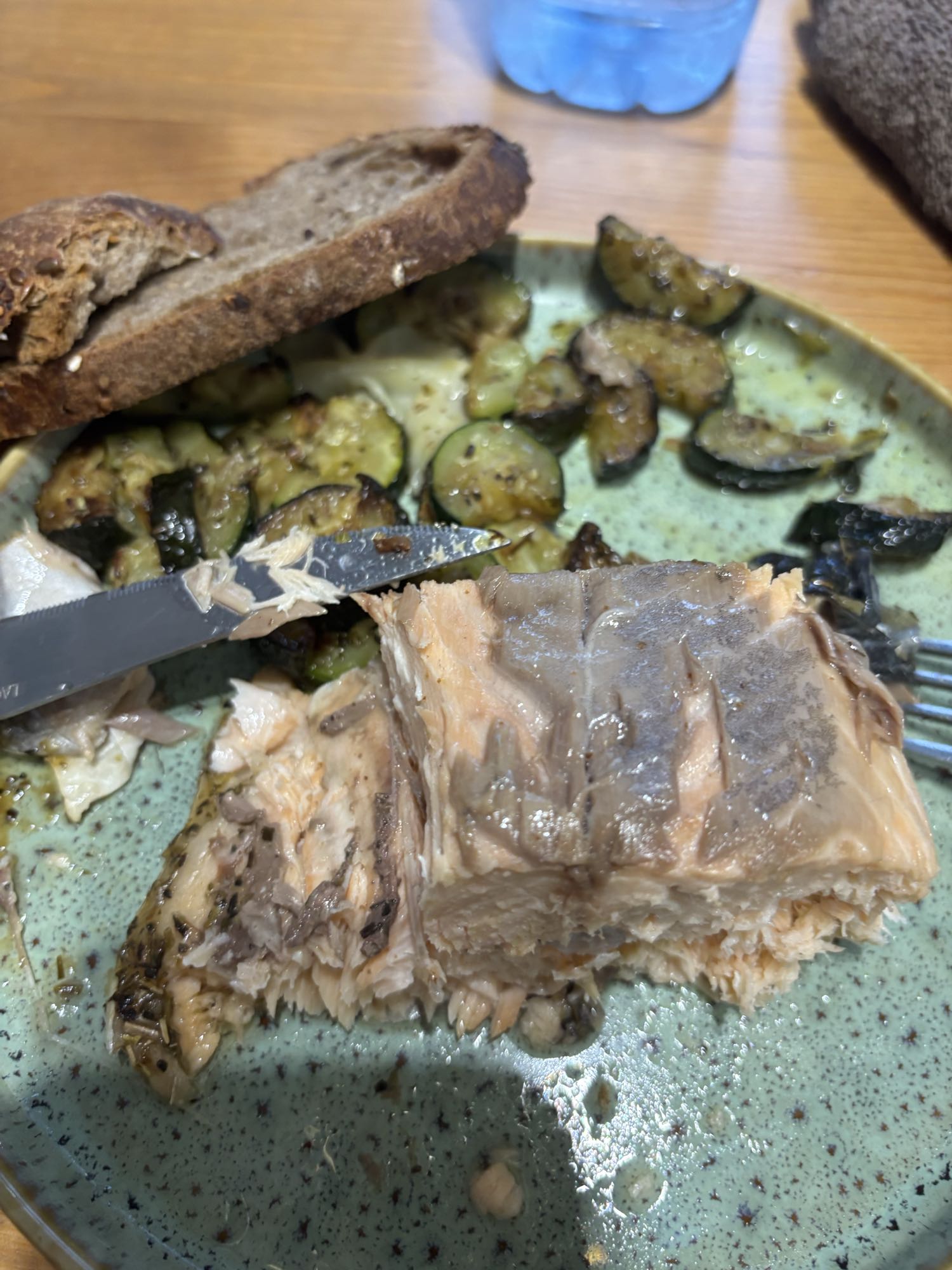 Saumon et légumes grillés