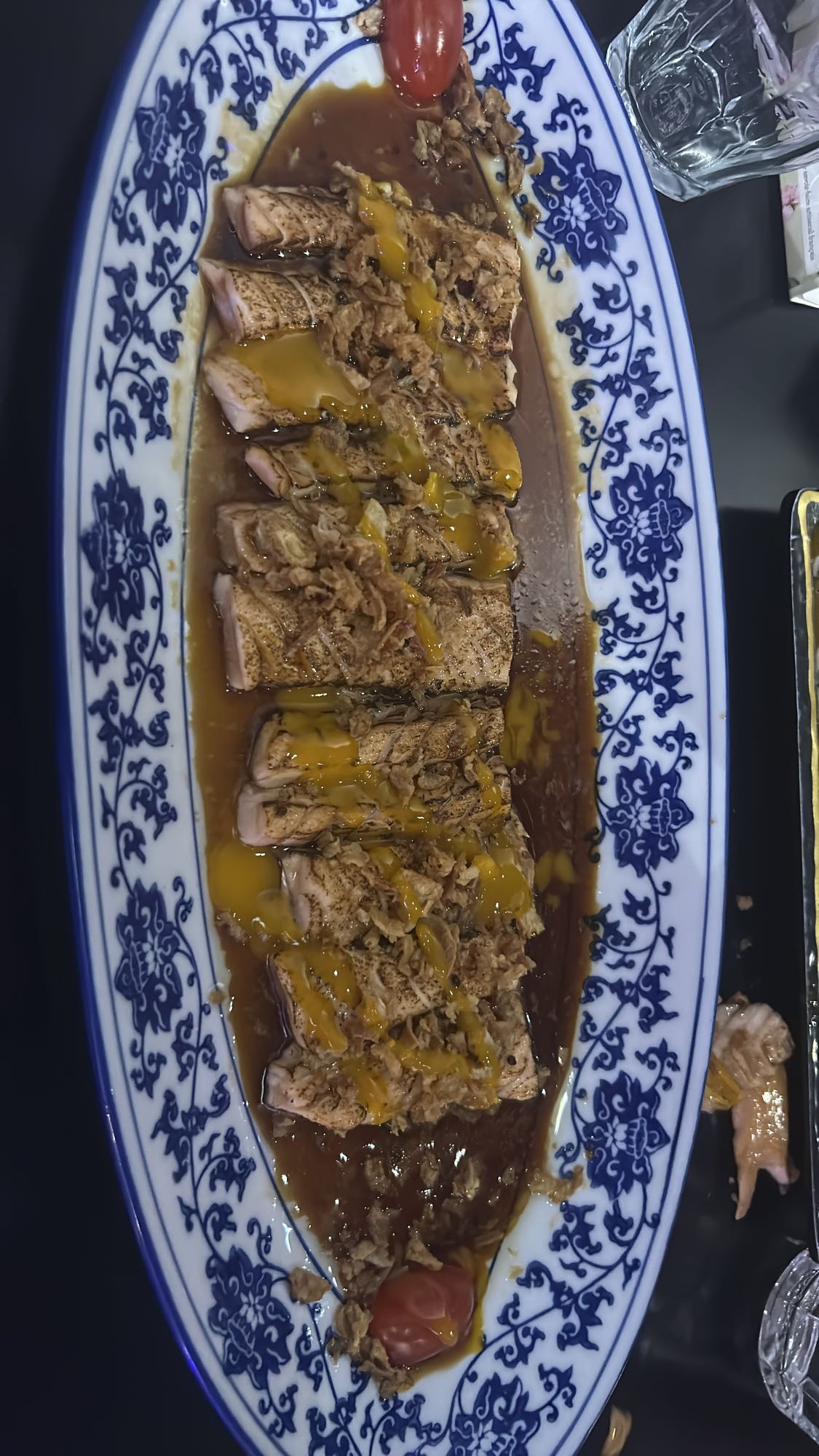 Tataki de saumon sauce soja