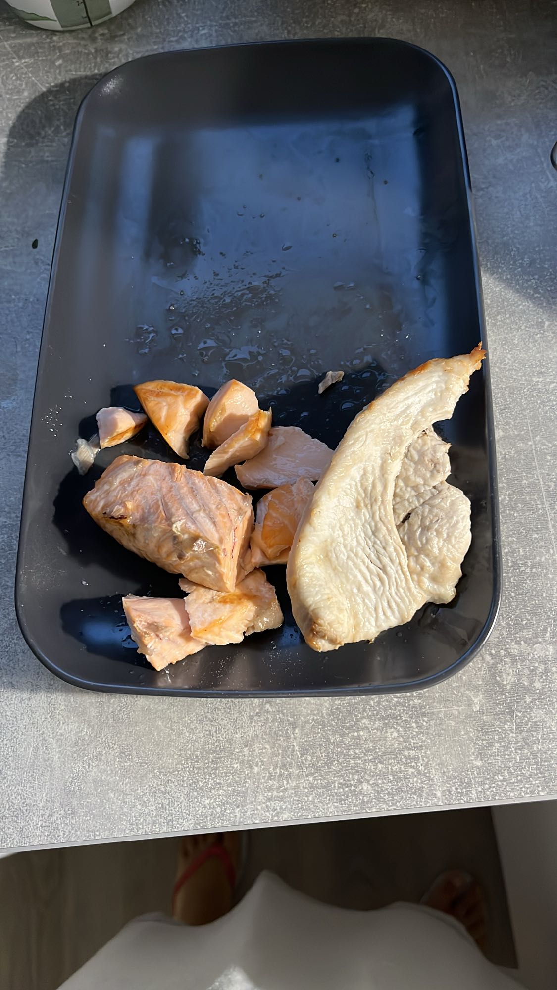 Grilled Salmon & Chicken