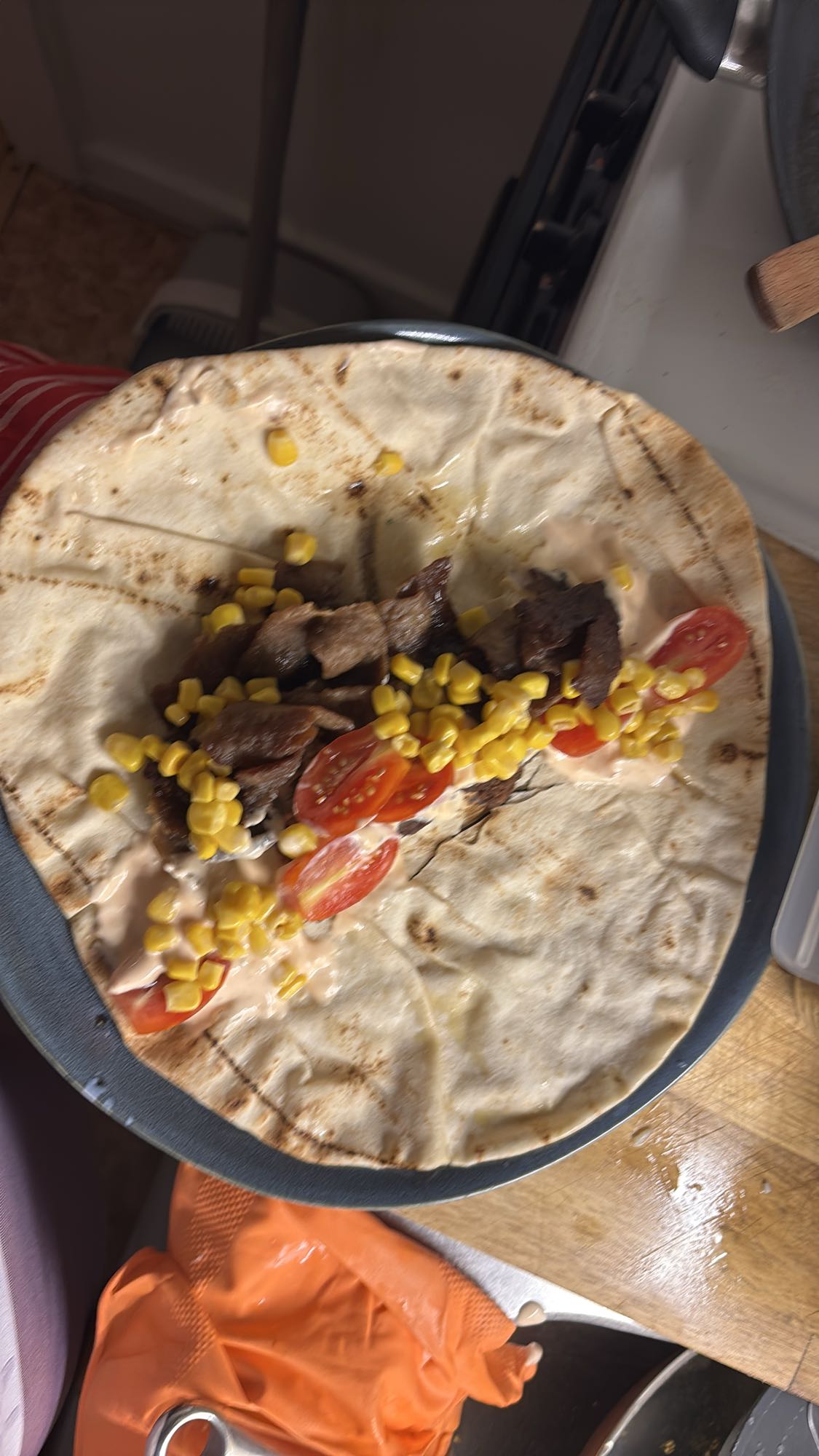 Kebabwrap med grönsaker