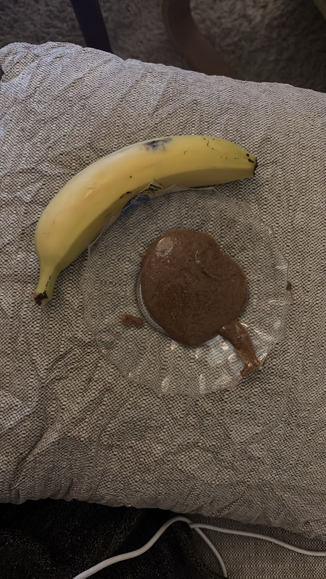 Banan med mandelsmör