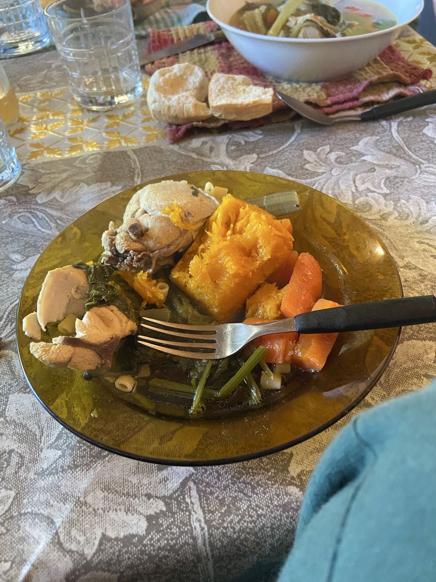 Pollo con verduras