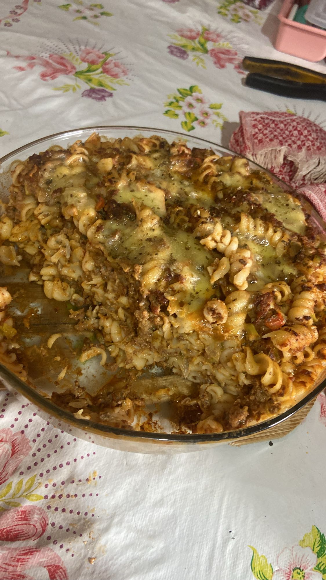 Macarrão gratinado