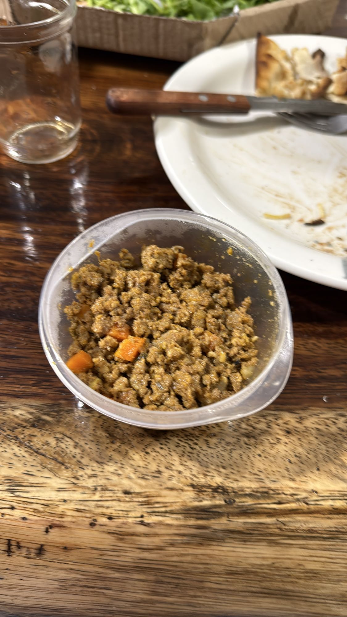 Carne moída com legumes