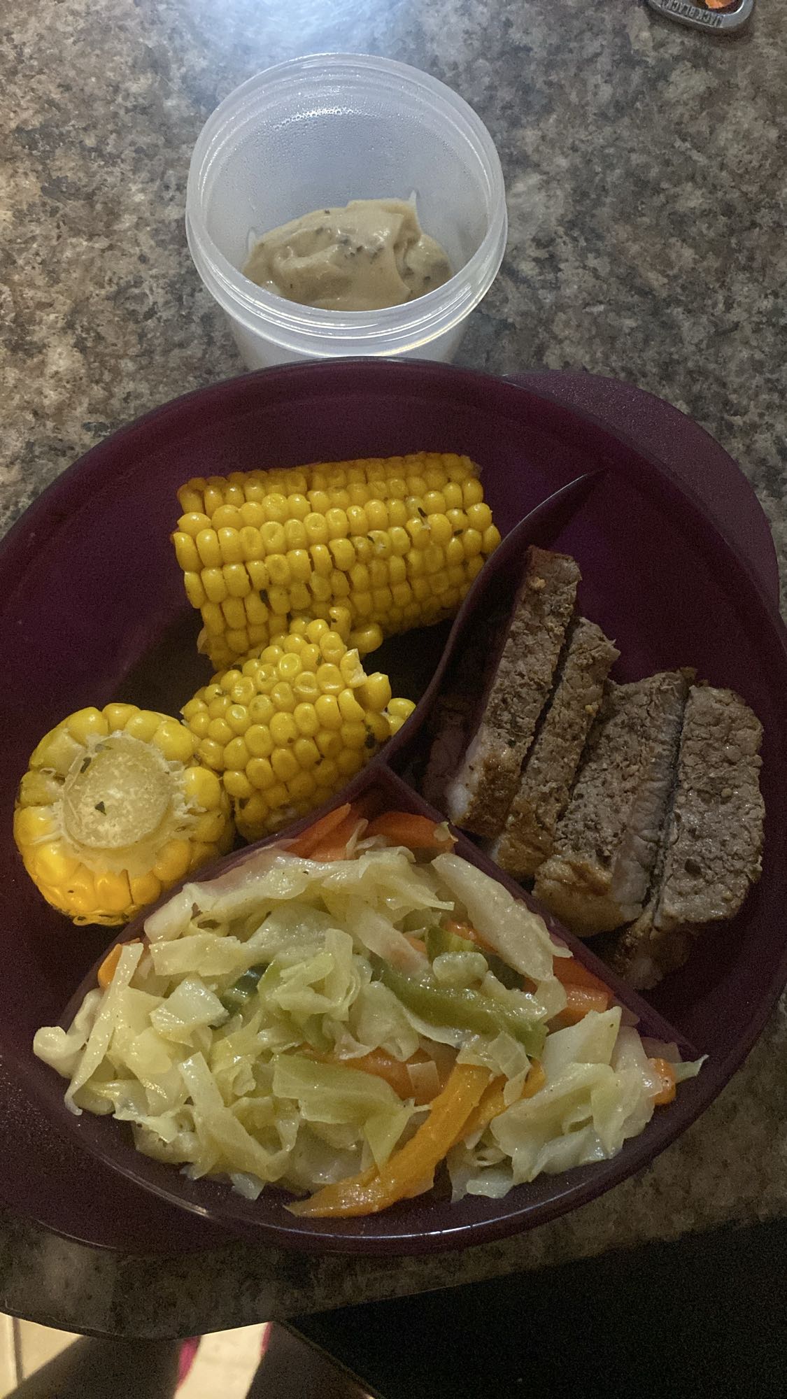 Beef, Corn & Veggie Plate