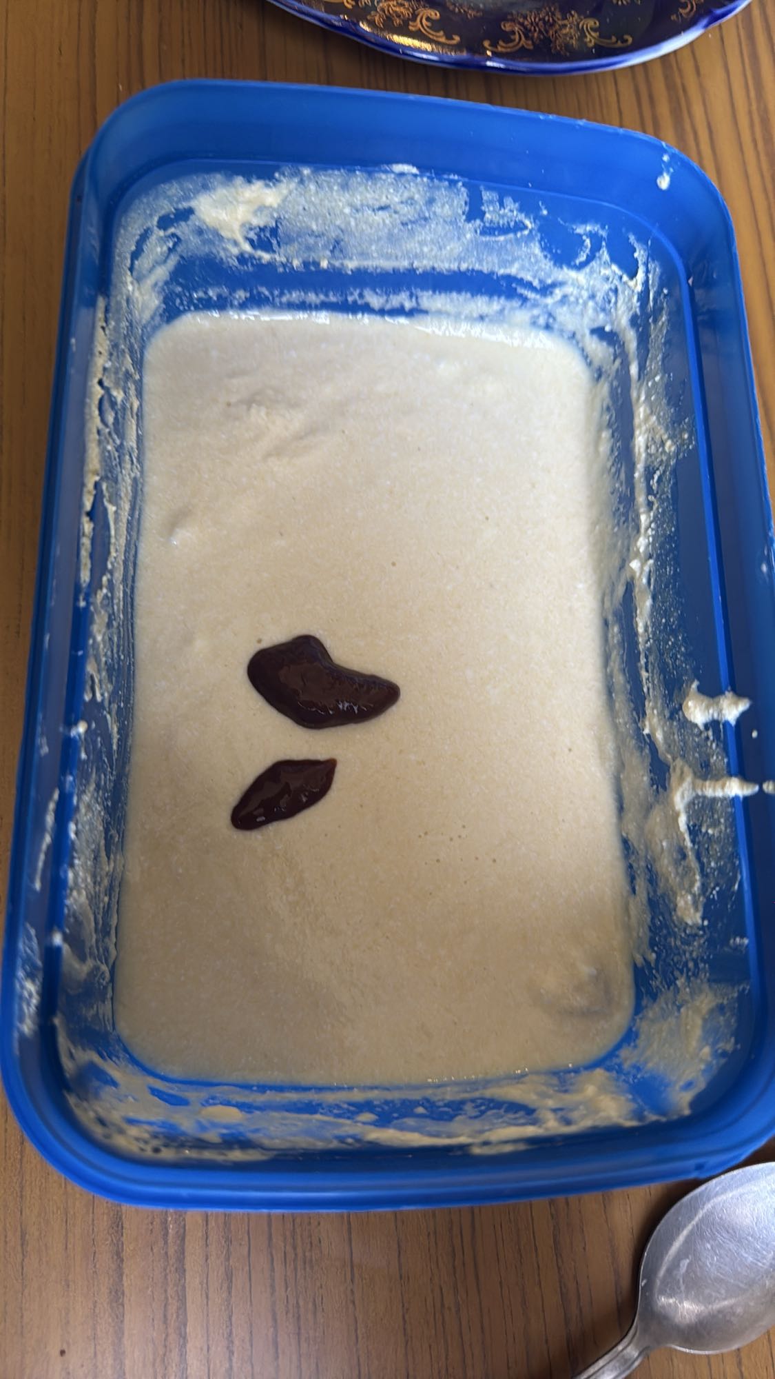 Greek Yogurt, Cottage Cheese and Peach with Chocolate Pudding