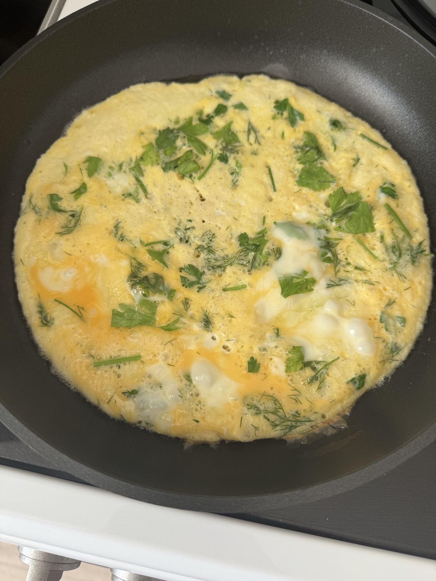 Омлет с зеленью