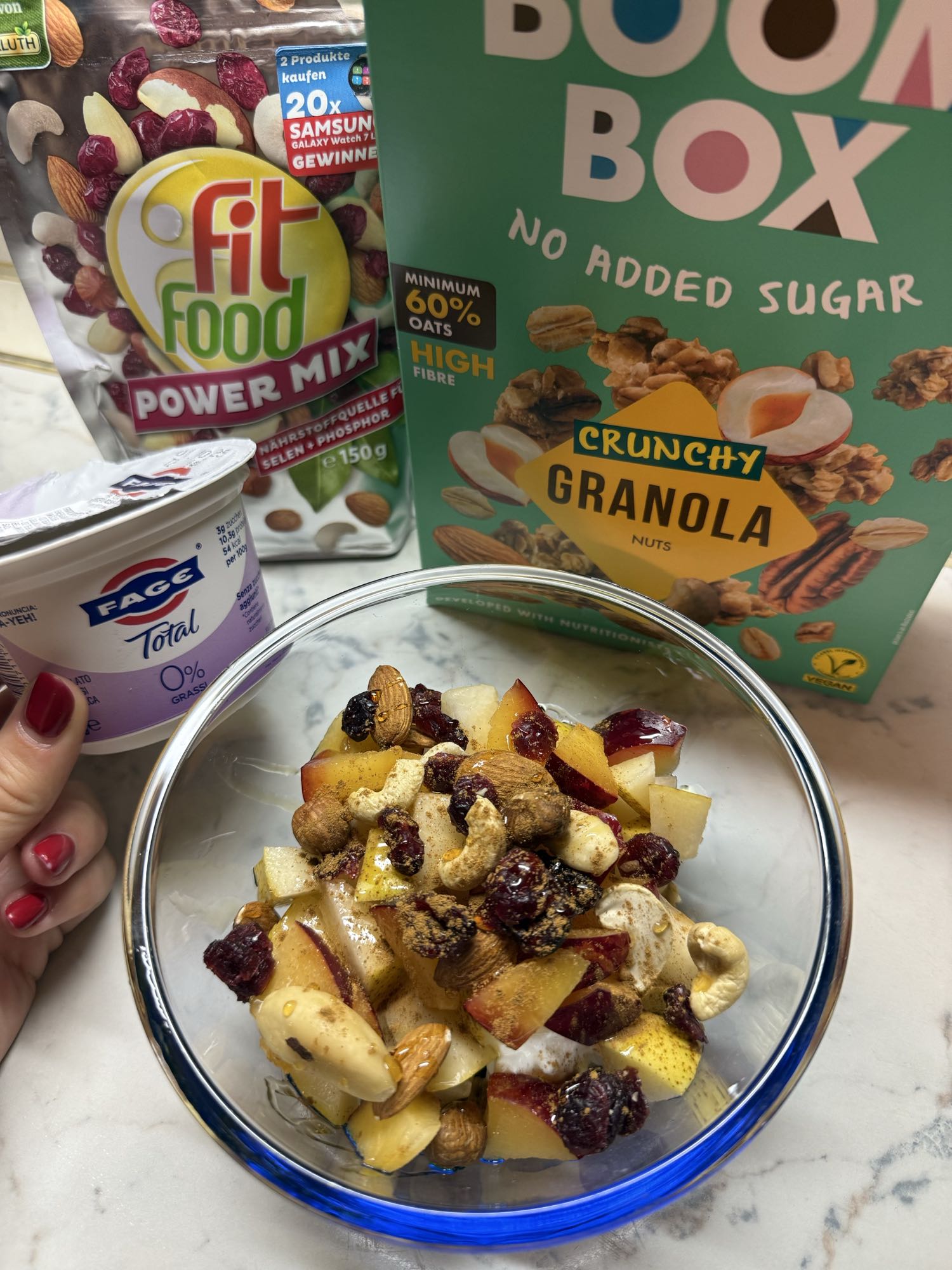Fruit Yogurt Nut Bowl