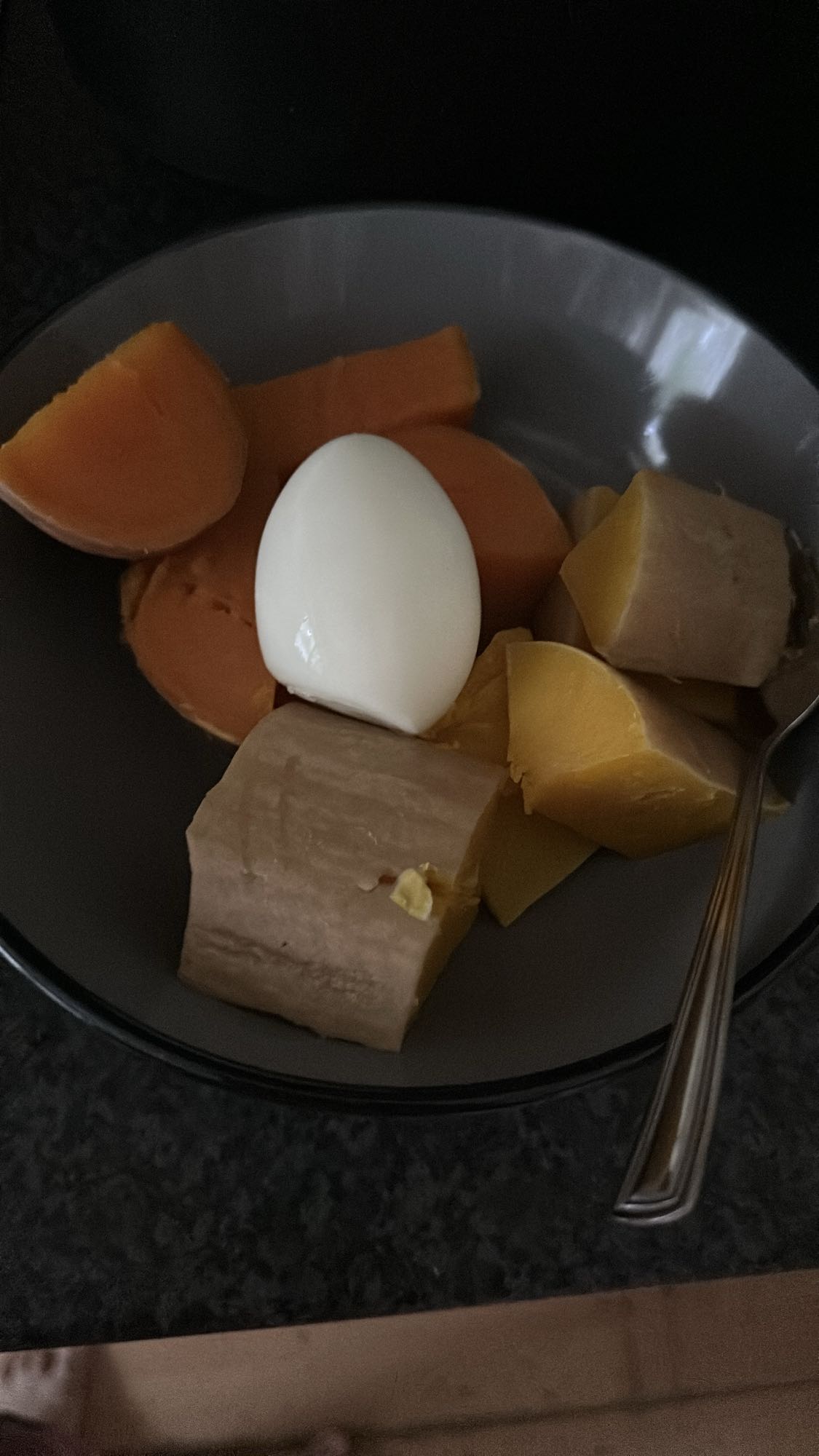 Boiled Roots & Egg