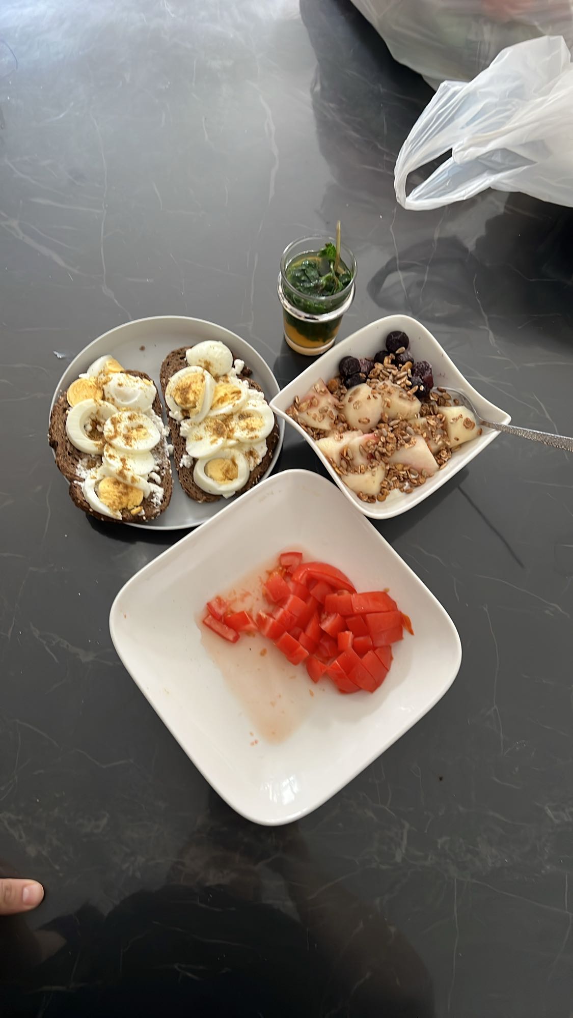 Desayuno saludable mixto