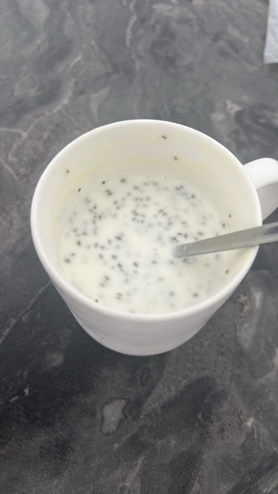 կաթ չիա սերմերով