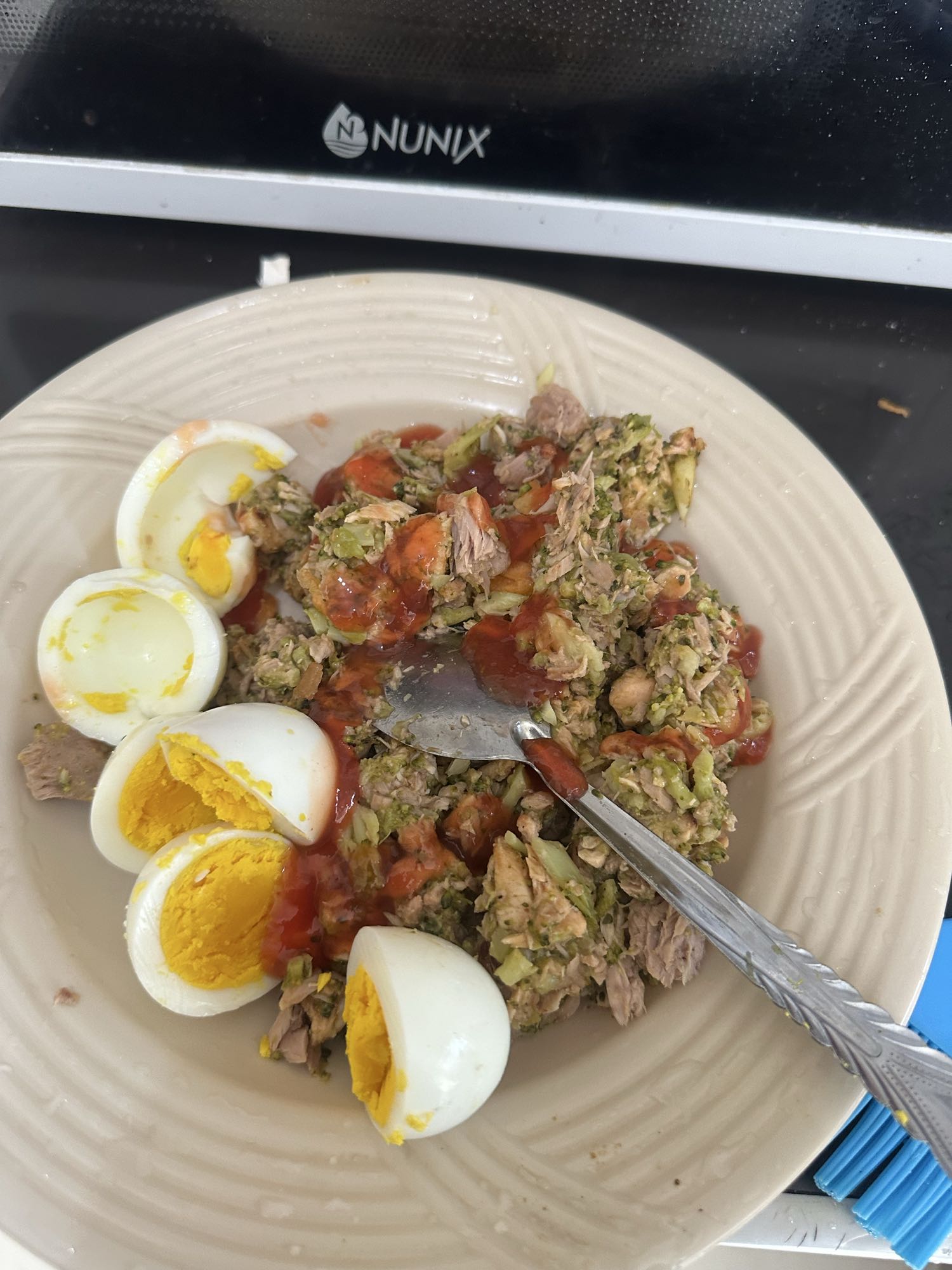 Tuna Egg Veggie Salad