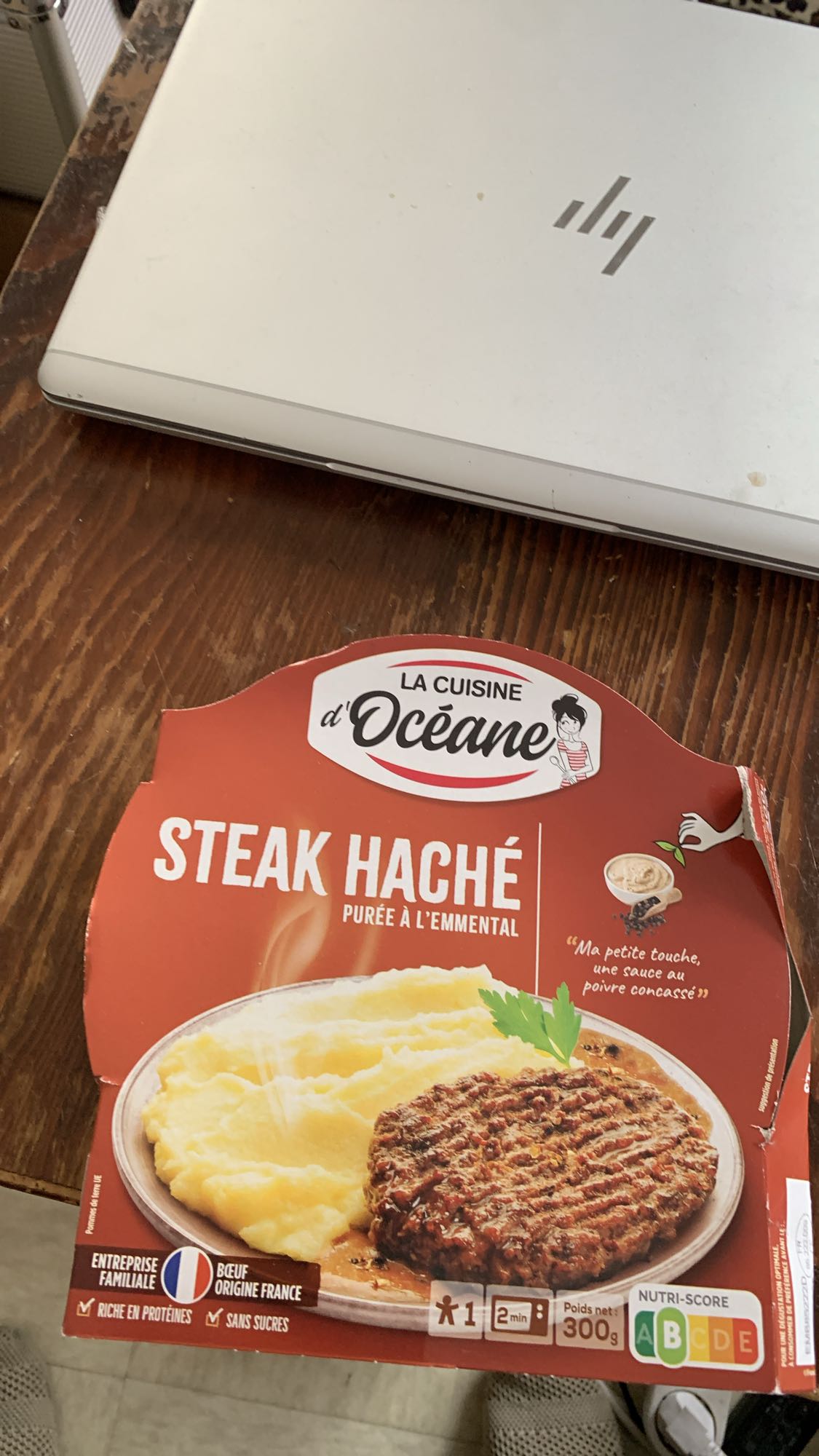 Steak haché purée emmental