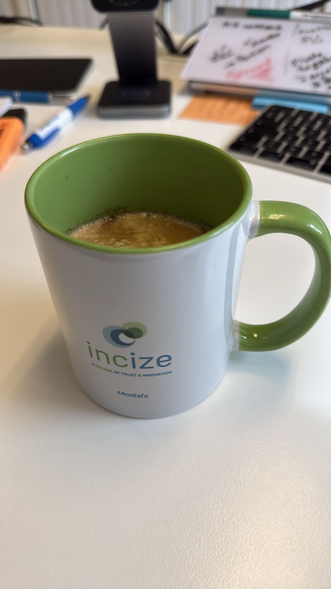 Flat white with semi-skimmed milk