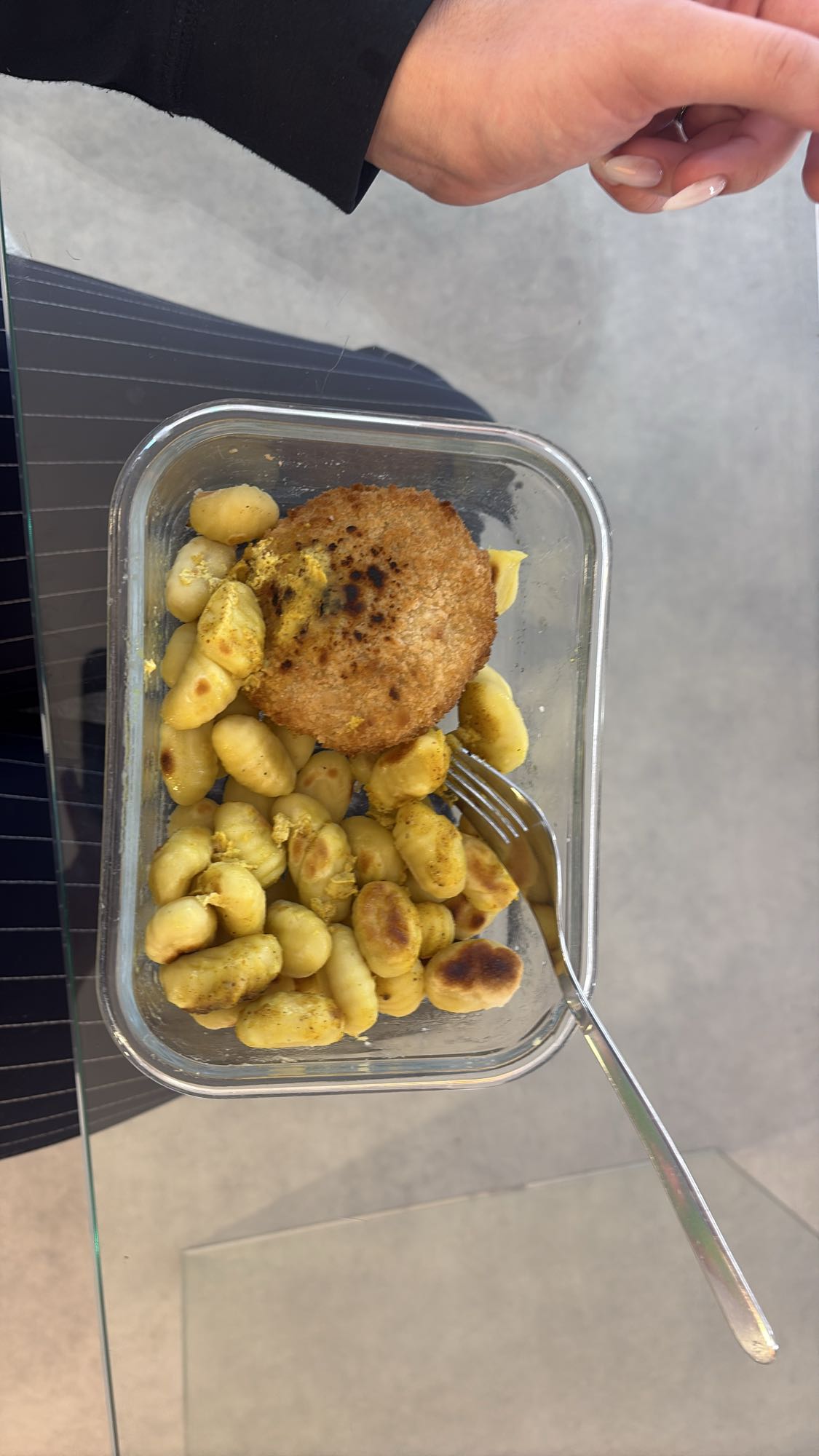 Gnocchis et galette végétale