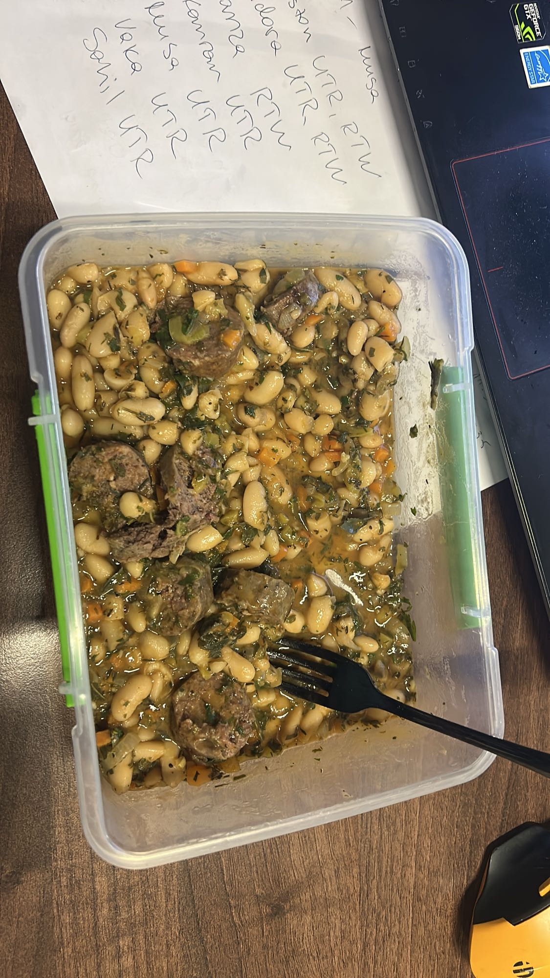 Sausage and bean stew