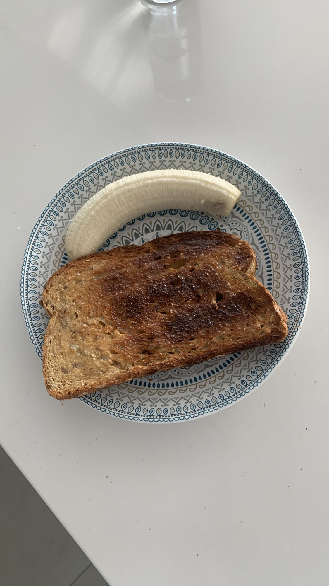 Toast et banane