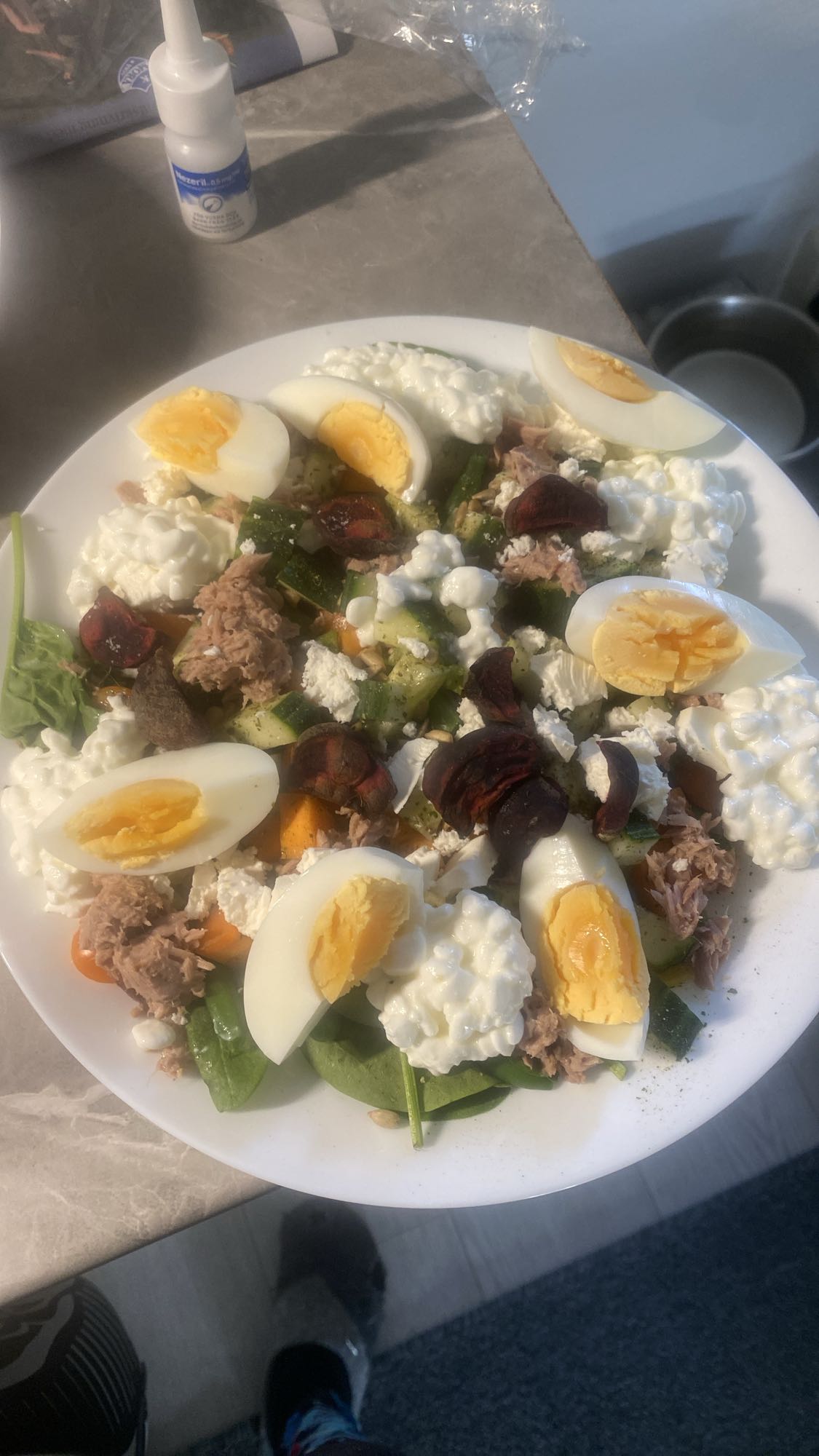 Tonfisksallad med ägg