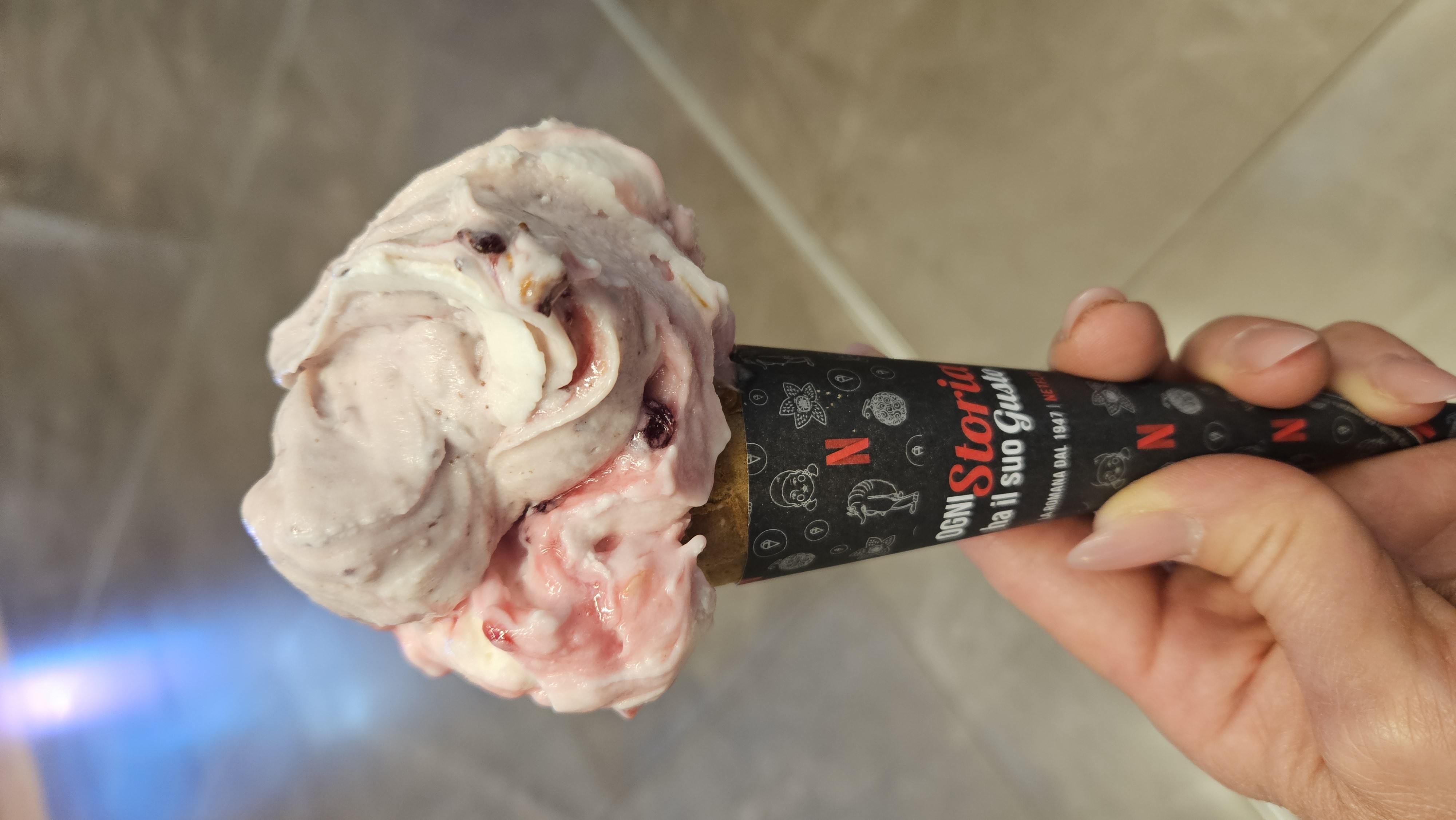 Berry Ice Cream Cone