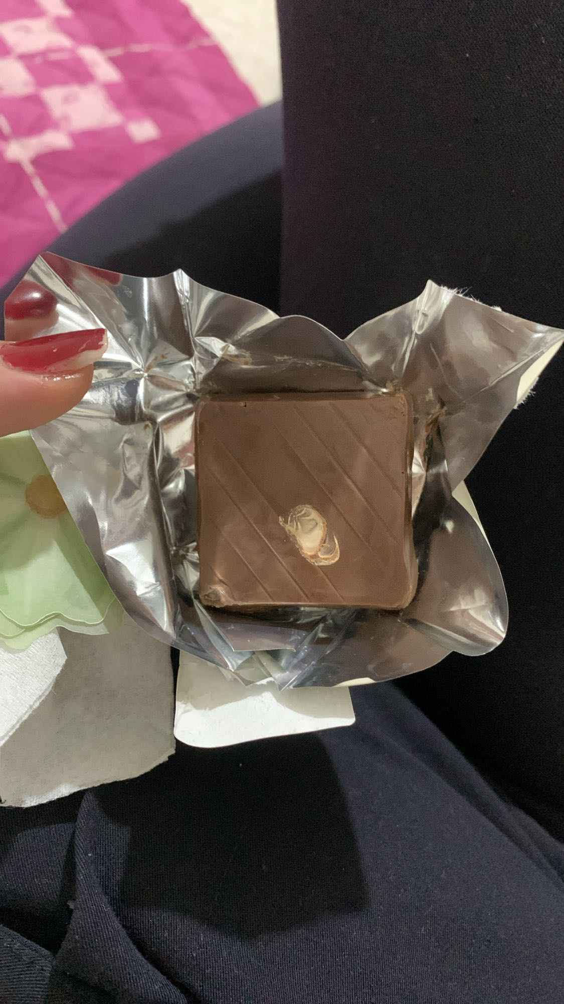 Milk chocolate square