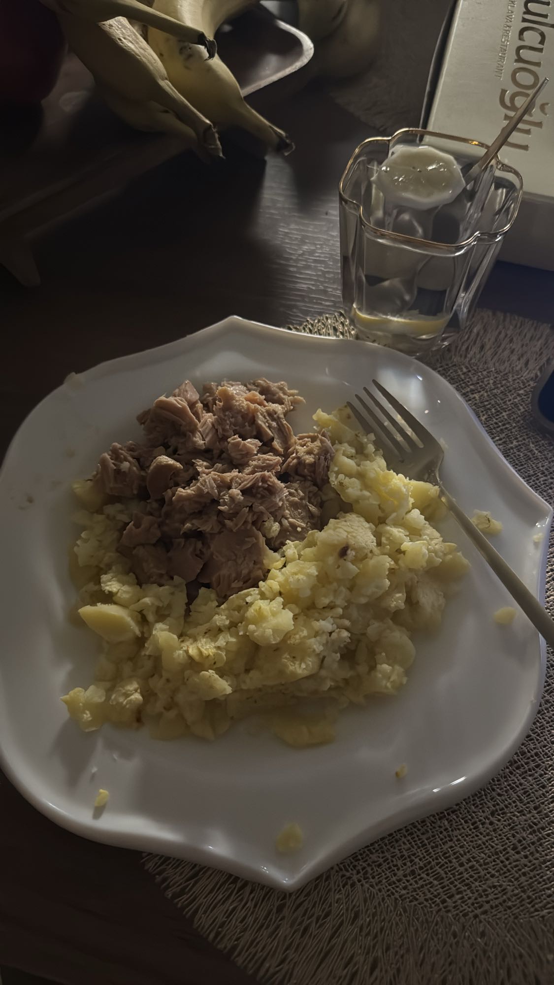 тунец с картофелем