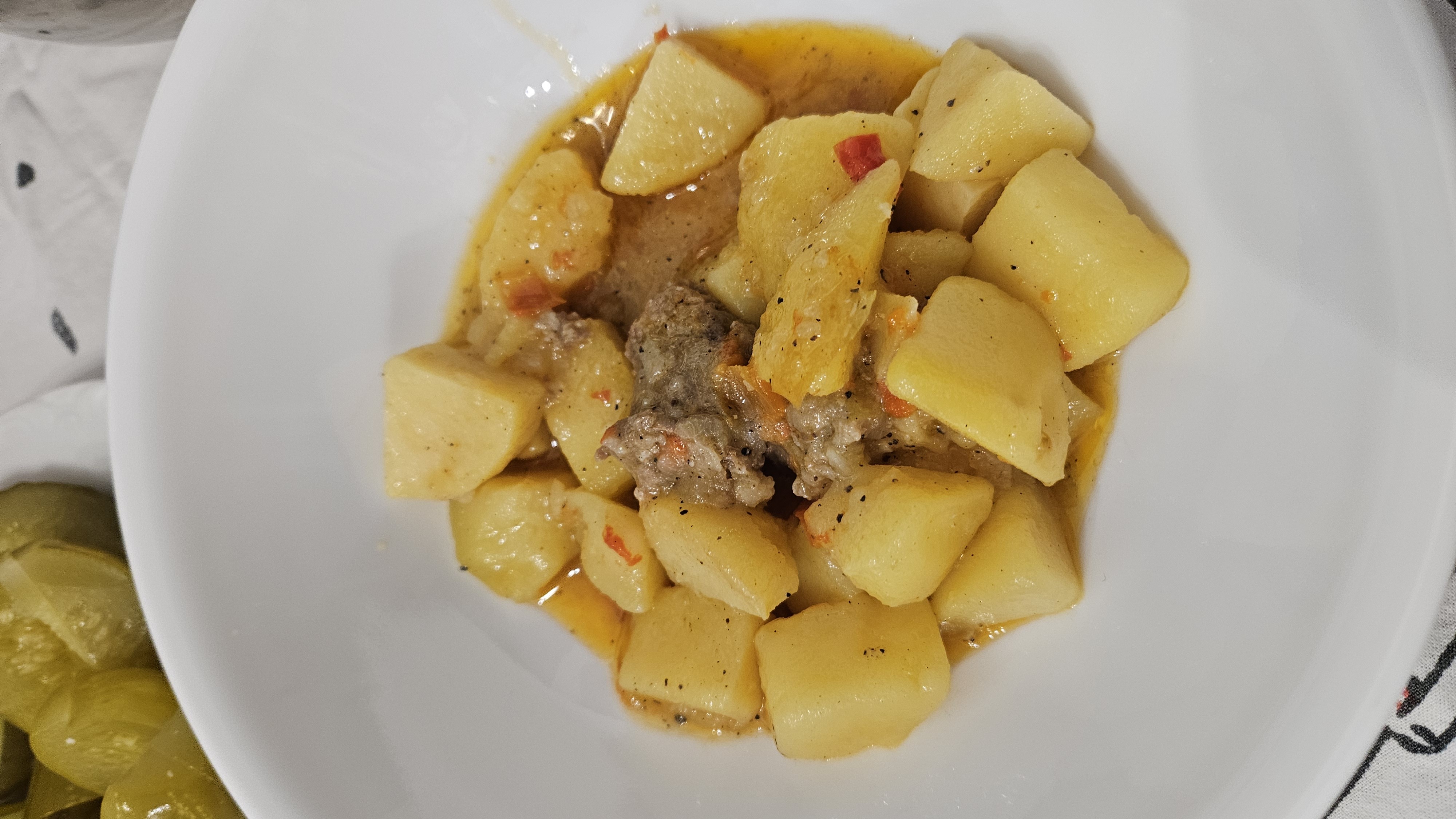 Potato stew with beef