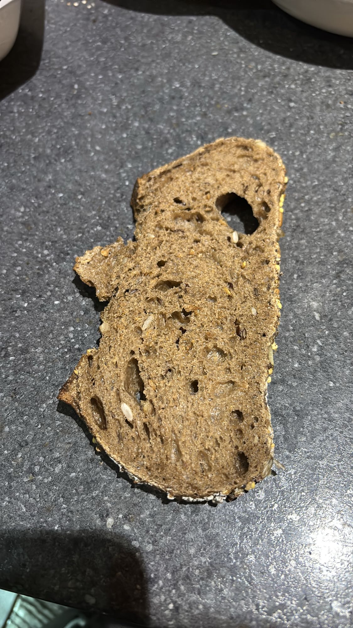 Tranche de pain complet