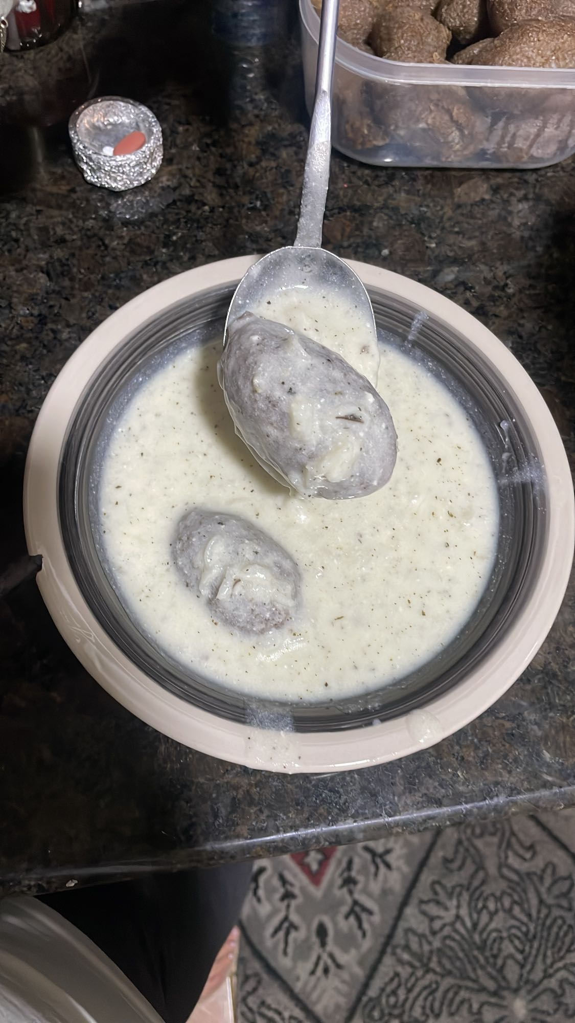 Kibbeh in Yogurt Sauce