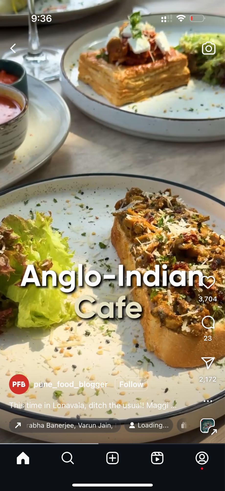 Veg Toast with Salad