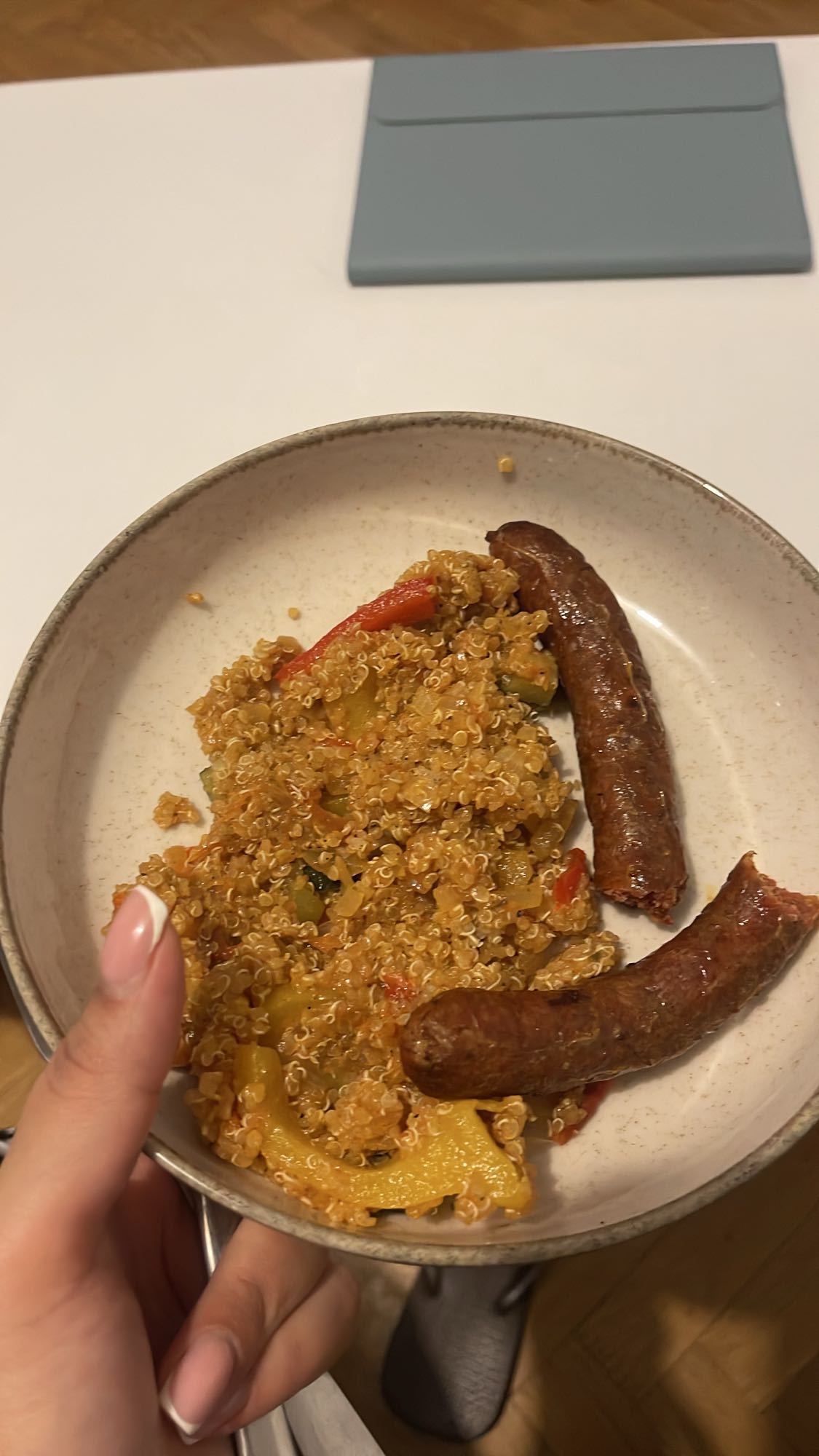 Quinoa et saucisse