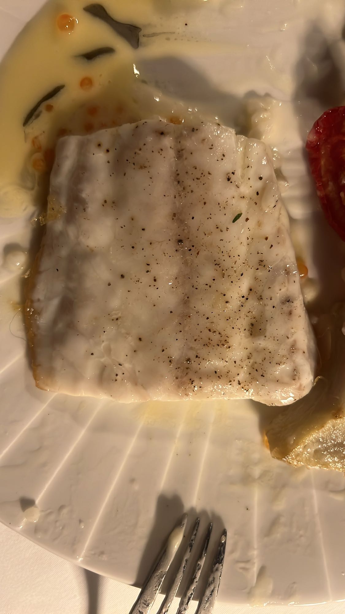 Filete de pescado al vapor