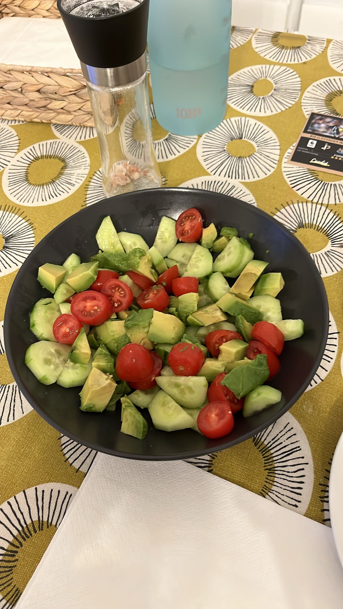 Avocado Cucumber Tomato Salad