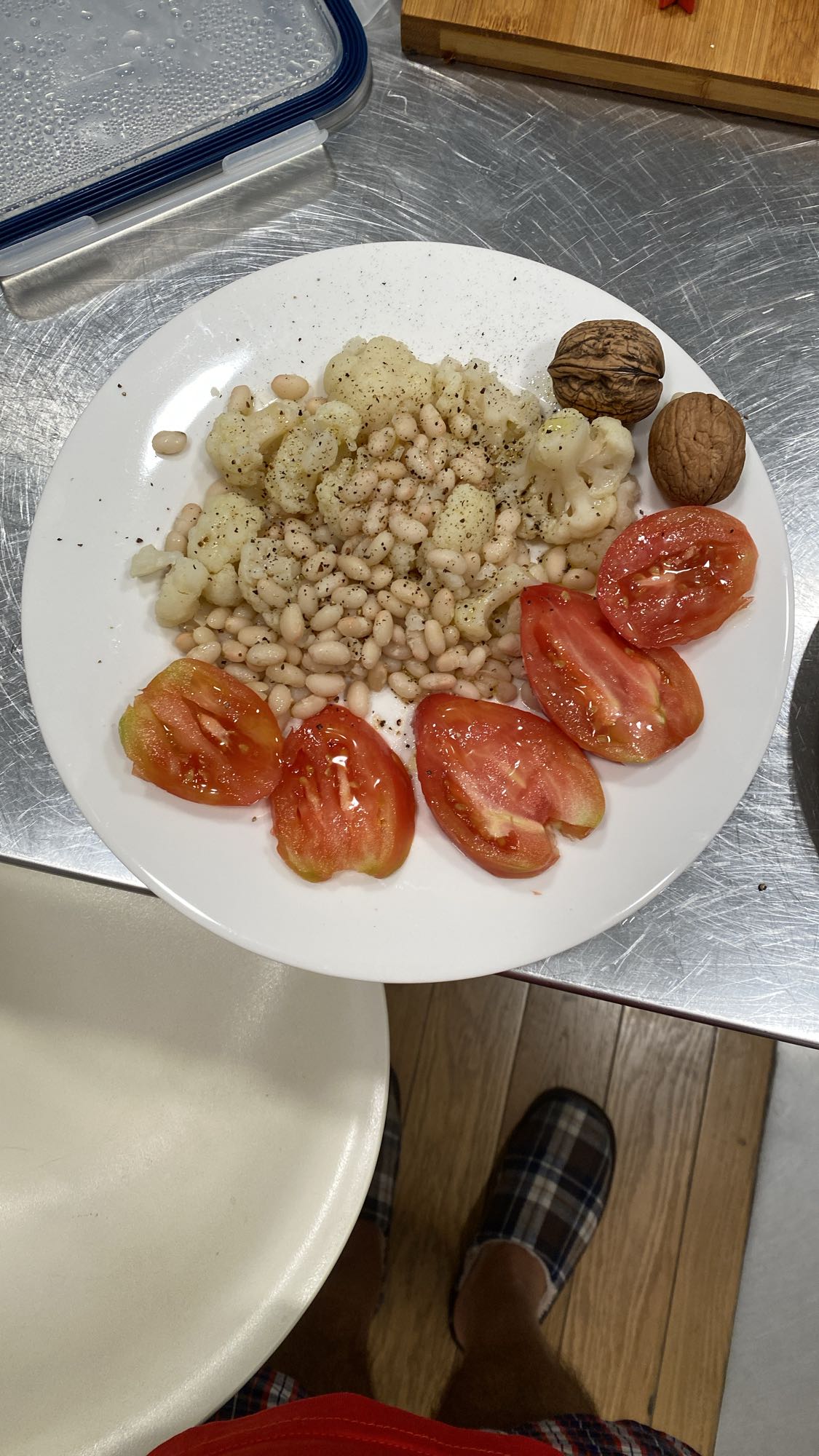 Amanida de llegums i nous