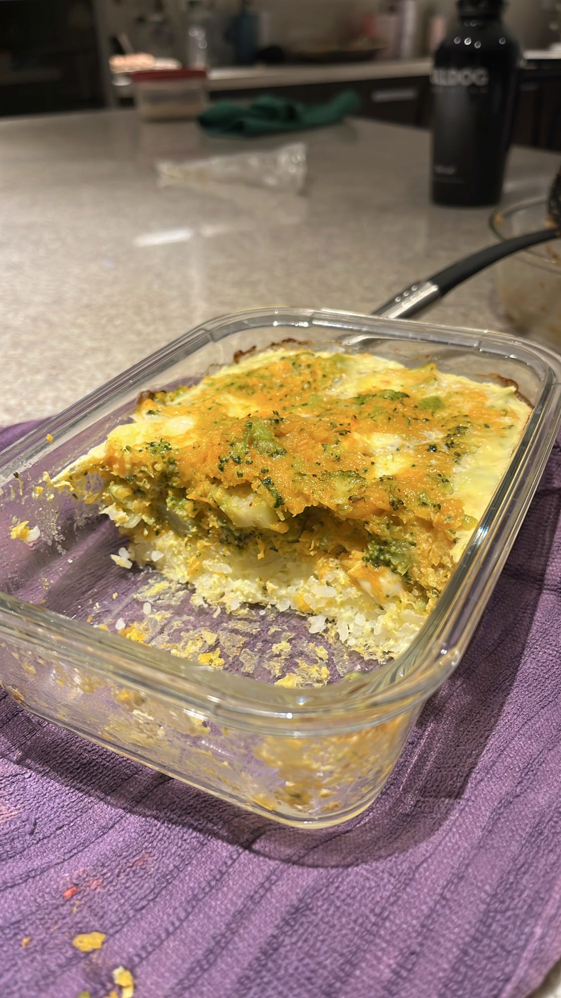 cazuela de verduras y huevo