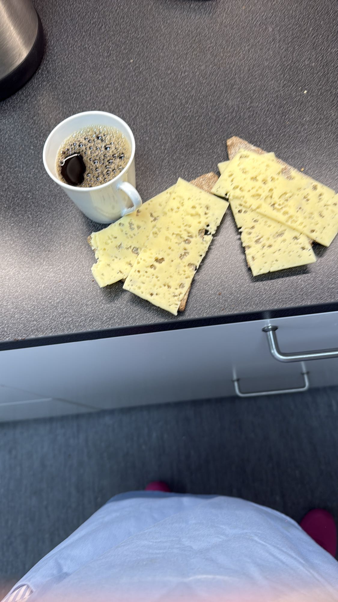 Knäckebröd med ost & kaffe