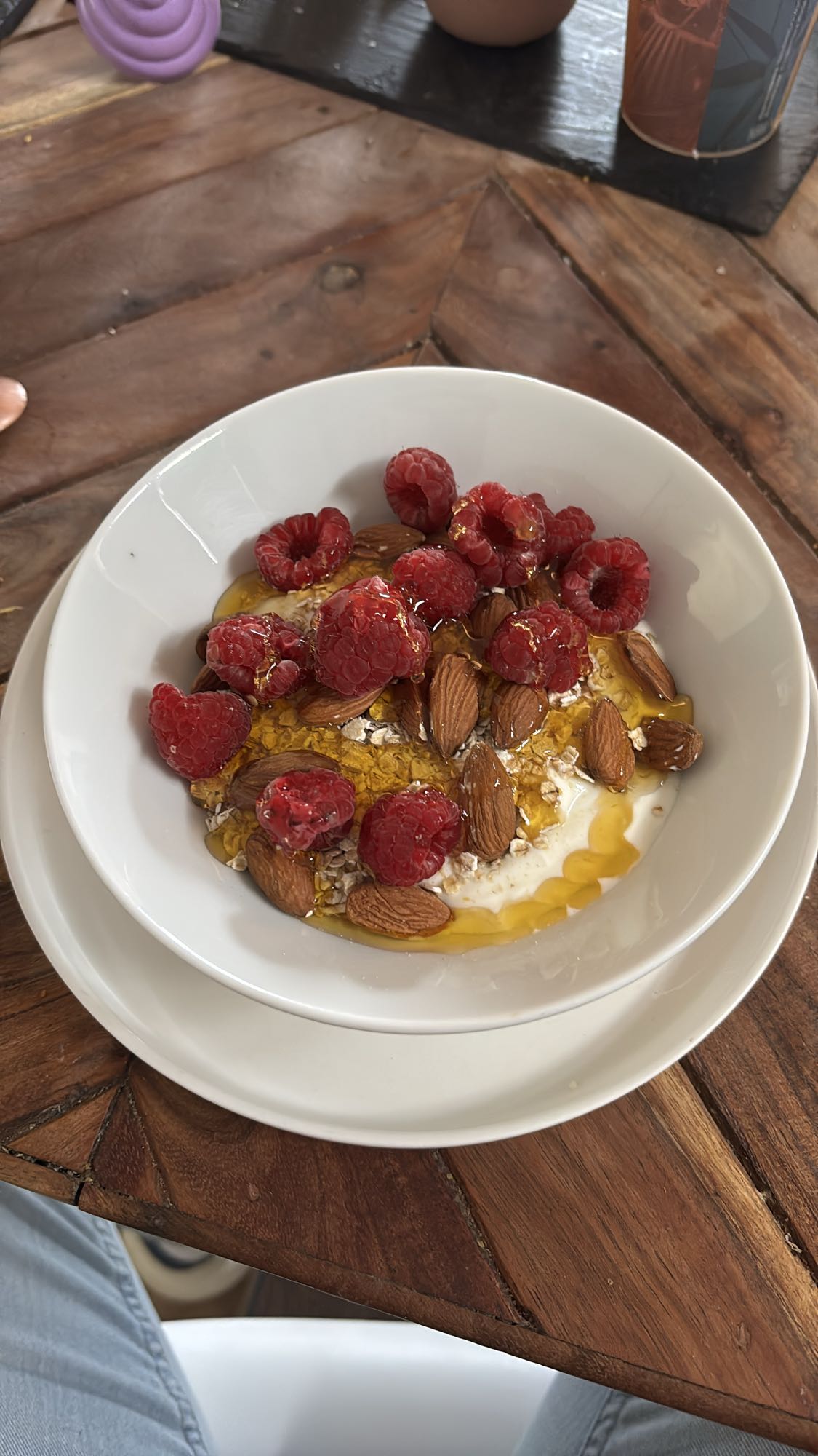 Fromage blanc aux fruits et miel