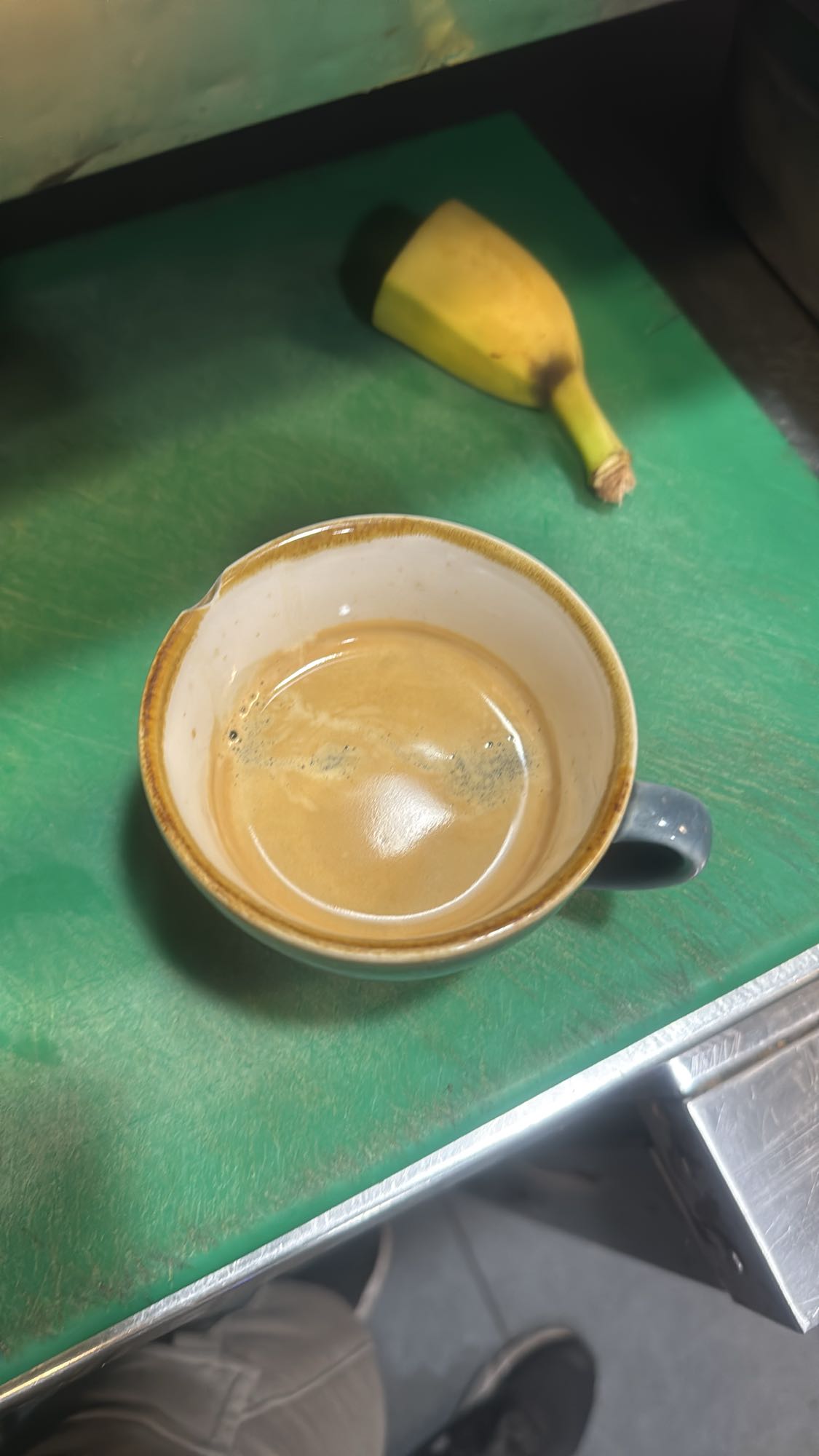 Espresso and banana