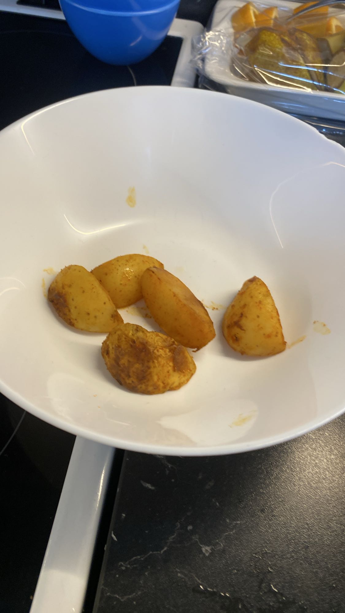 Kryddiga ugnspotatisar