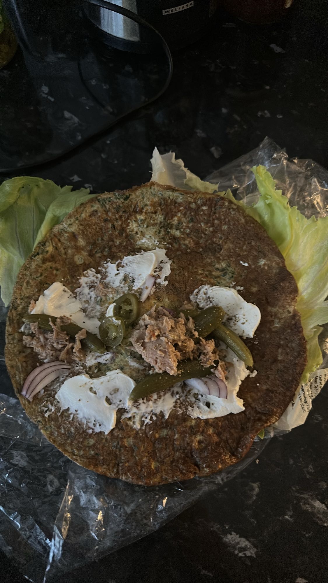 Tonfiskwrap med grönsaker