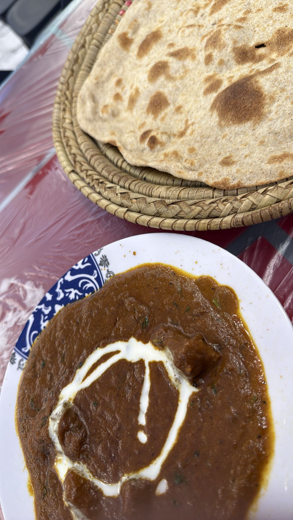 Butter curry with roti