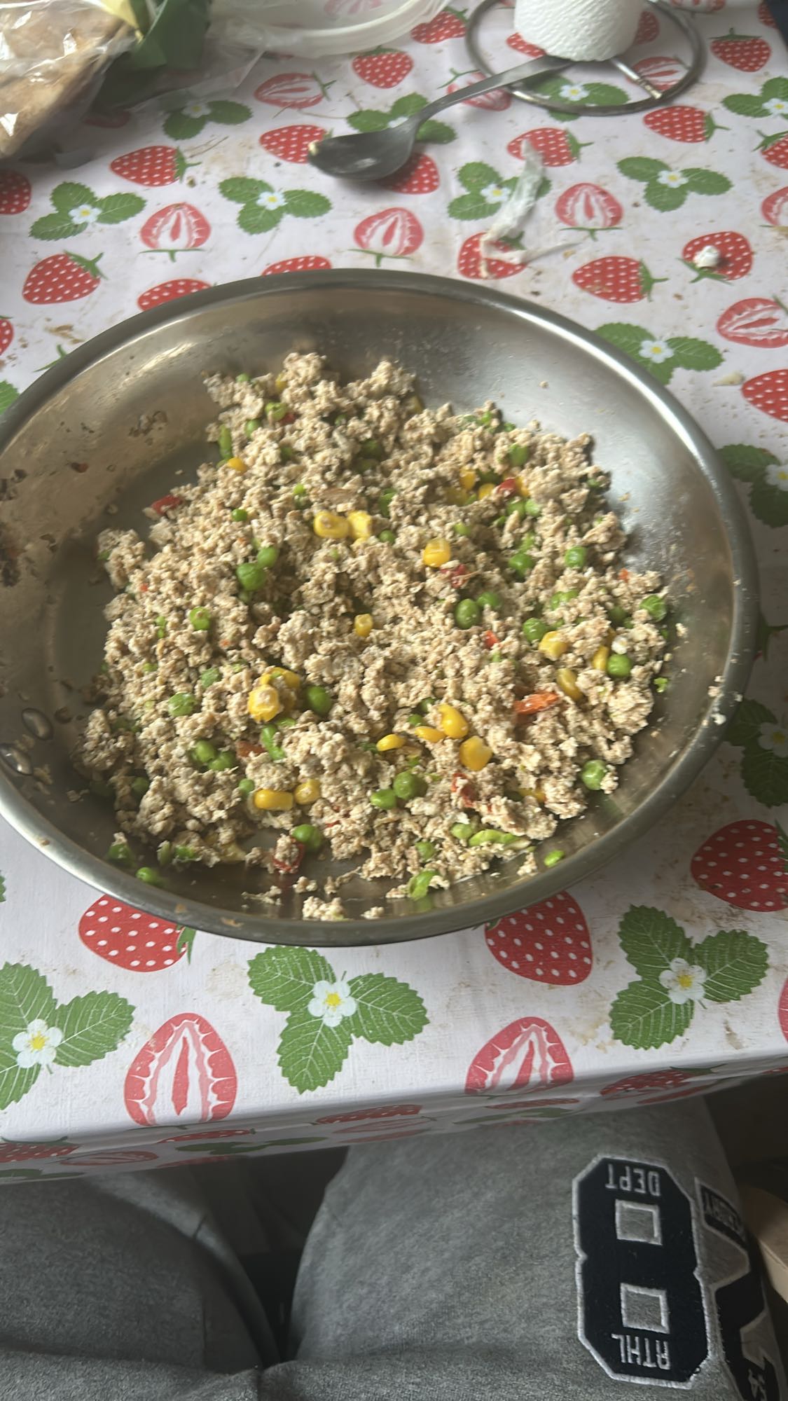 Äggröra med grönsaker