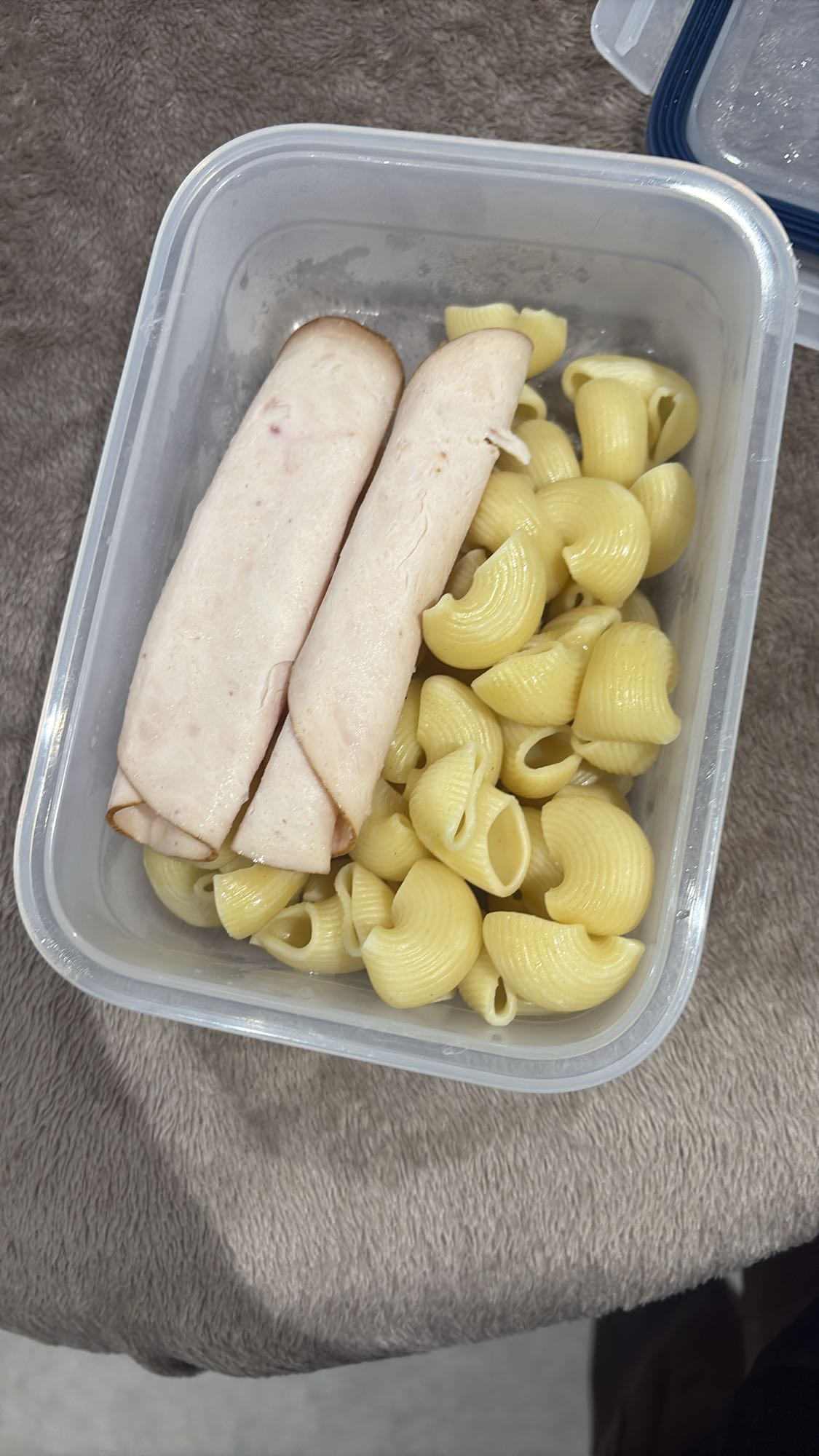 Pâtes et dinde roulée