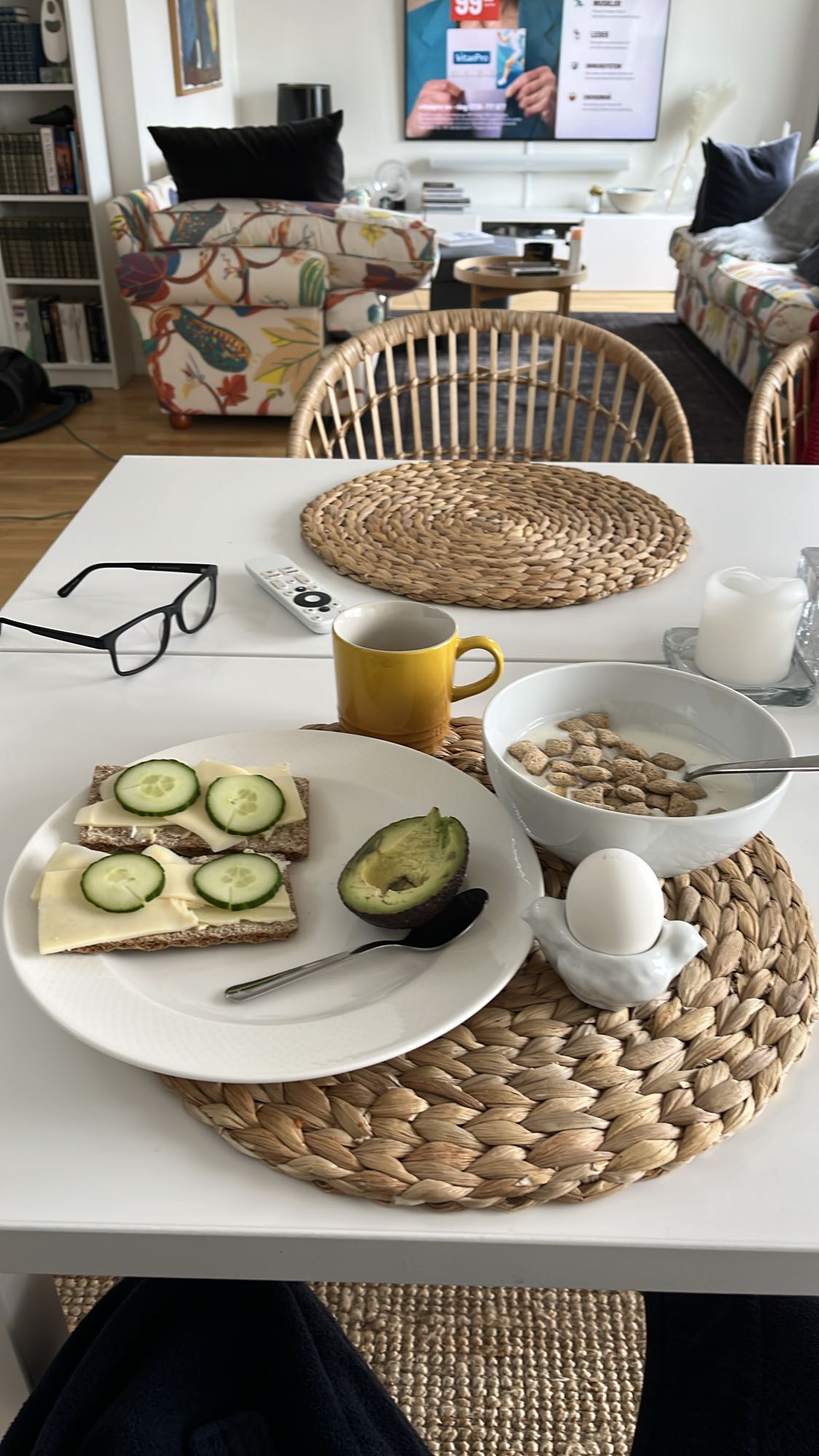 Frukost med knäckebröd