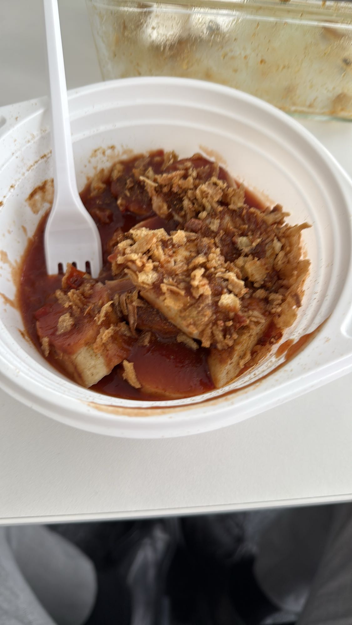 Currywurst mit Röstzwiebeln