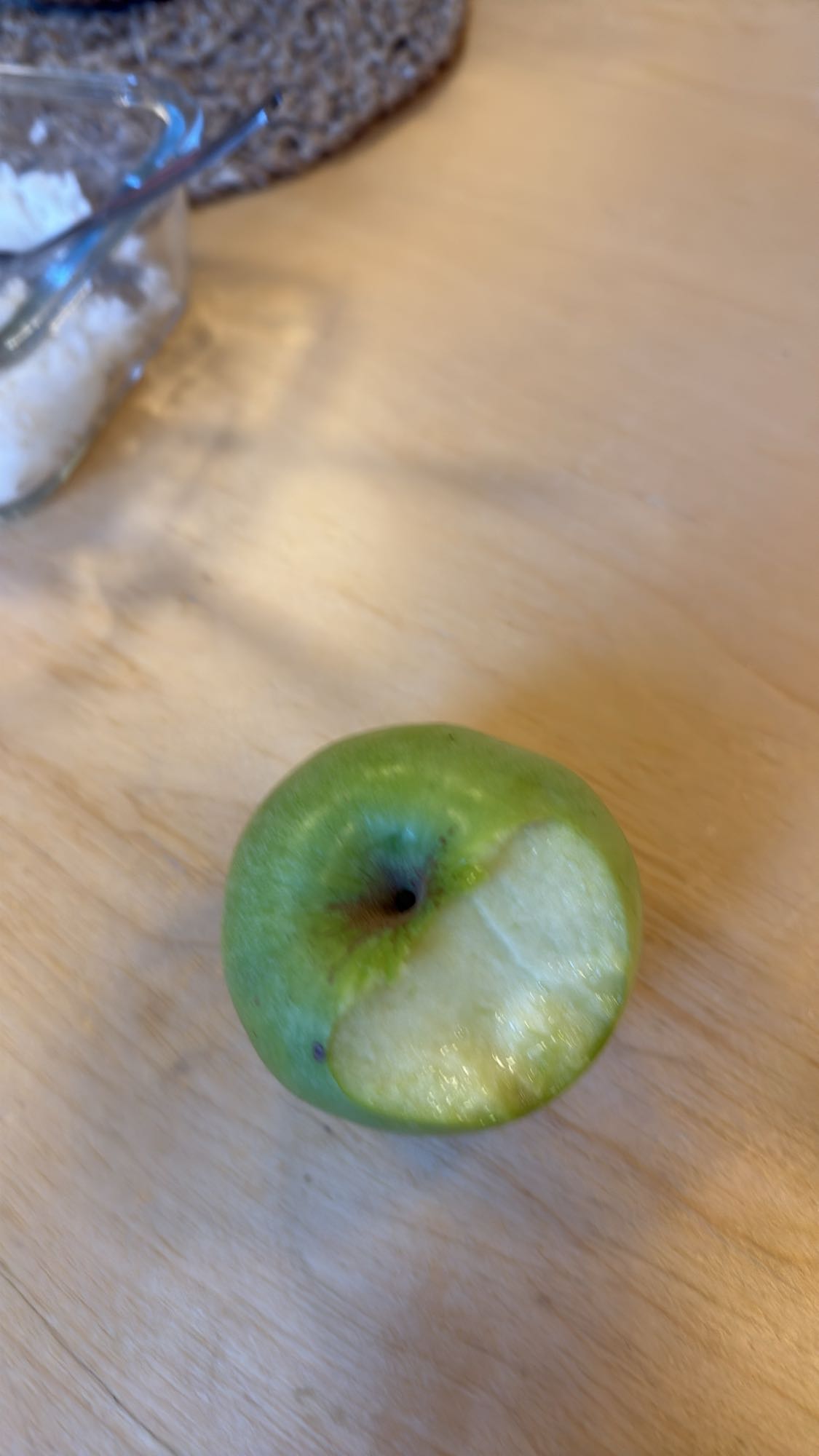 Grönt äpple