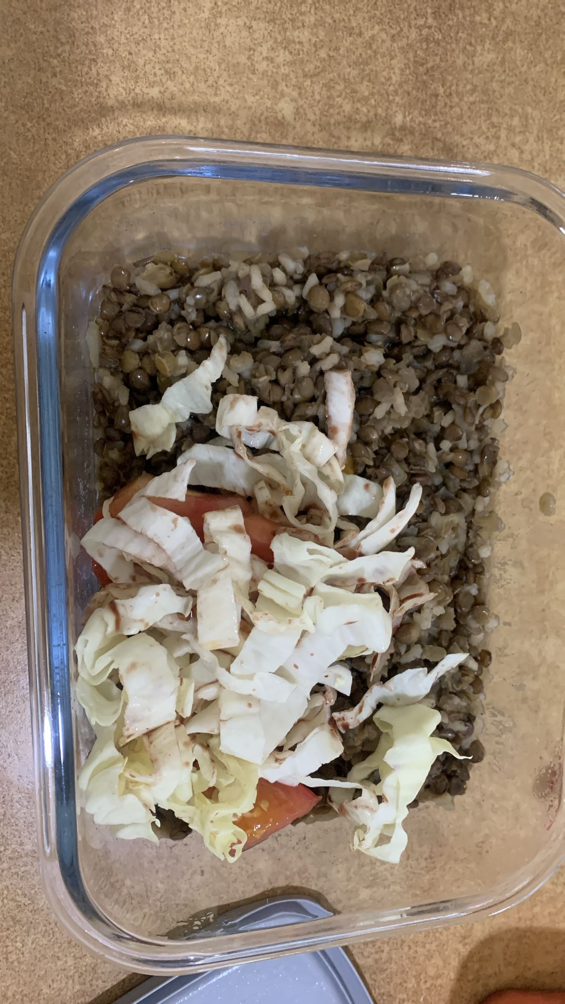 Lentil Rice Salad Bowl