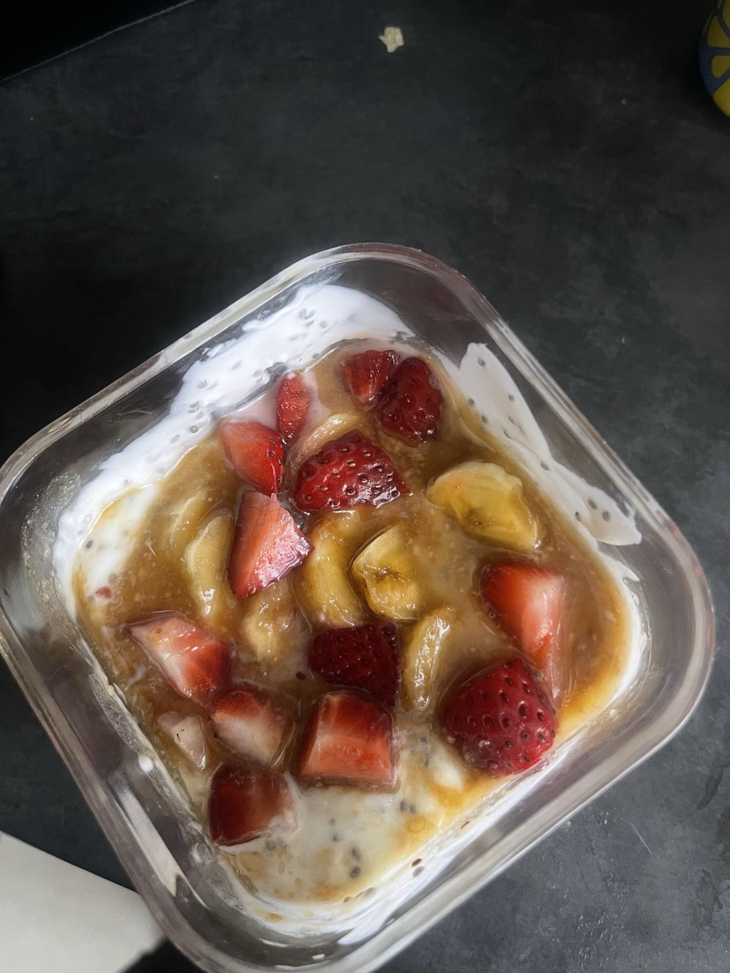 Yogurt with Banana & Strawberry