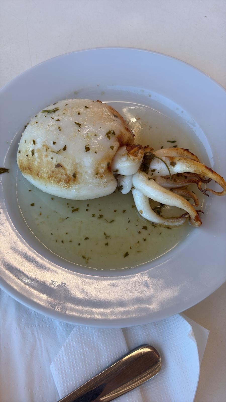 Grilled Stuffed Squid